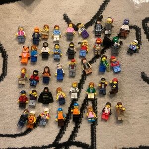 Lot of 42 Lego Figures with Accessories